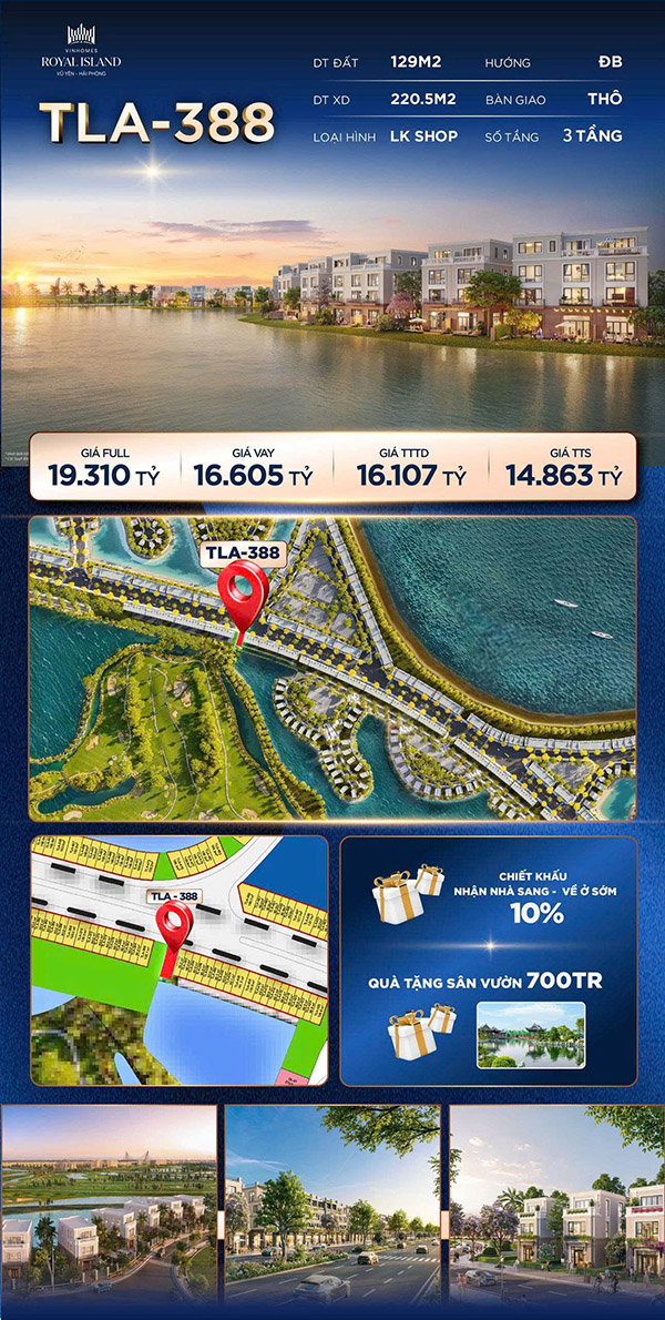 Shop TLA 388 Vinhome Vũ Yên Shop TLA 388 Vinhome Vũ Yên