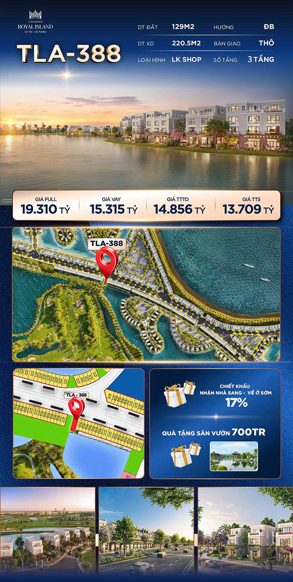 Shop TLA 388 Vinhome Vũ Yên 1 Shop TLA 388 Vinhome Vũ Yên 1