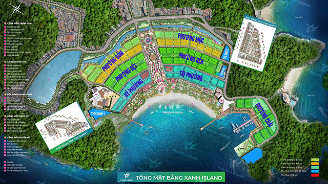 Mặt bằng mới nhất Siêu dự án Xanh Island Cát Bà Mặt bằng mới nhất Siêu dự án Xanh Island Cát Bà