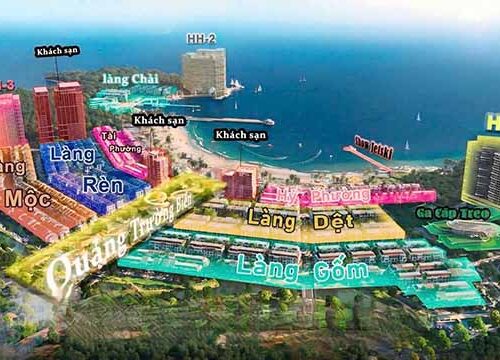 Tổng mặt bằng các phân khu Xanh Island Cát Bà Tổng mặt bằng các phân khu Xanh Island Cát Bà