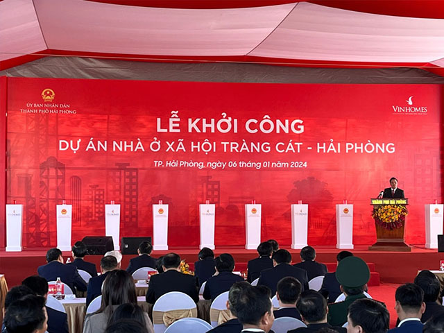 Lễ khởi công NOXH Happy Home Tràng Cát, Hải Phòng Lễ khởi công NOXH Happy Home Tràng Cát, Hải Phòng