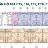 Mặt bằng căn hộ Happy Home Tòa CT5- CT10