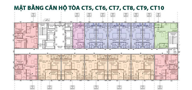 Mặt bằng căn hộ Happy Home Tòa CT5- CT10 Mặt bằng căn hộ Happy Home Tòa CT5- CT10