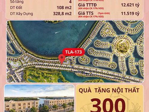 Shophouse TLA 173 pk Đảo Vua, vị trí kinh đắc địa