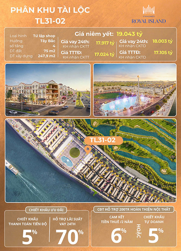 Shophouse pk Tài Lộc 4.3 căn TL31-02 Shophouse pk Tài Lộc 4.3 căn TL31-02