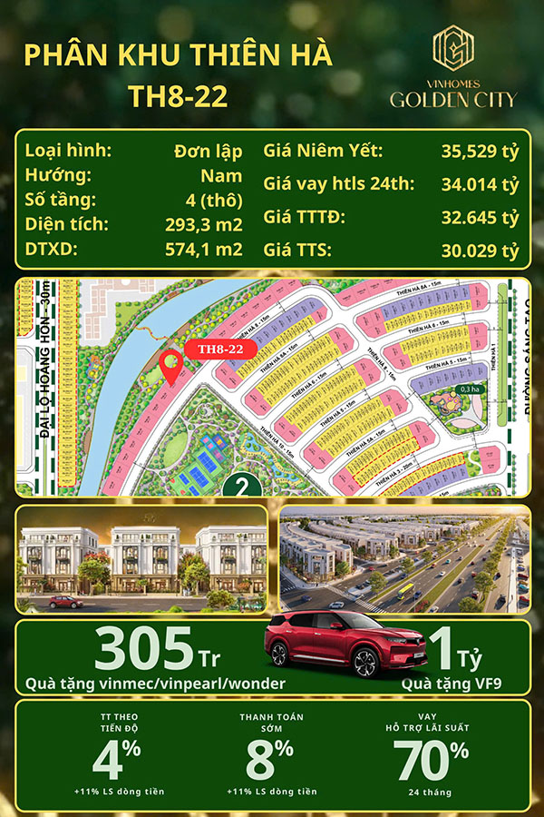 Biệt thự Đơn Lập PK Thiên Hà TH8-22 Biệt thự Đơn Lập PK Thiên Hà TH8-22