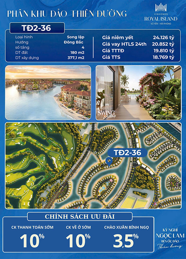 Biệt thự Song Lập Đảo Thiên Đường Biệt thự Song Lập Đảo Thiên Đường