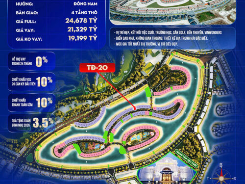 Biệt thự Song Lập Đảo Thiên Đường TD-20