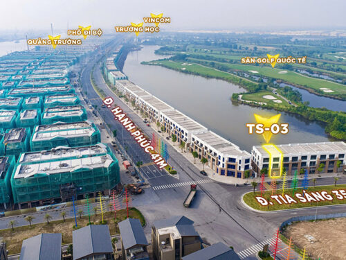 Shophouse đường Tia Sáng Vinhomes Vũ Yên 3